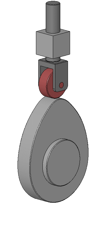 a rotating cam and lifter